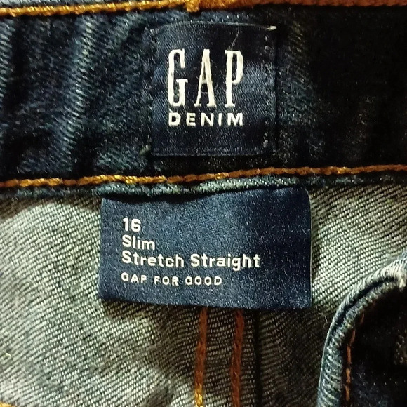 Like new size Girls 16 Gap denim blue jeans - Picture 3 of 8